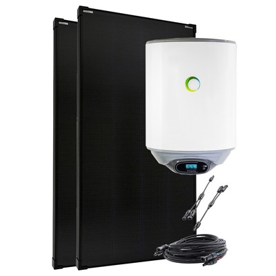 Solaranlage 450W mit 30l Fothermo Boiler zur Warmwasseraufbereitung für Garten