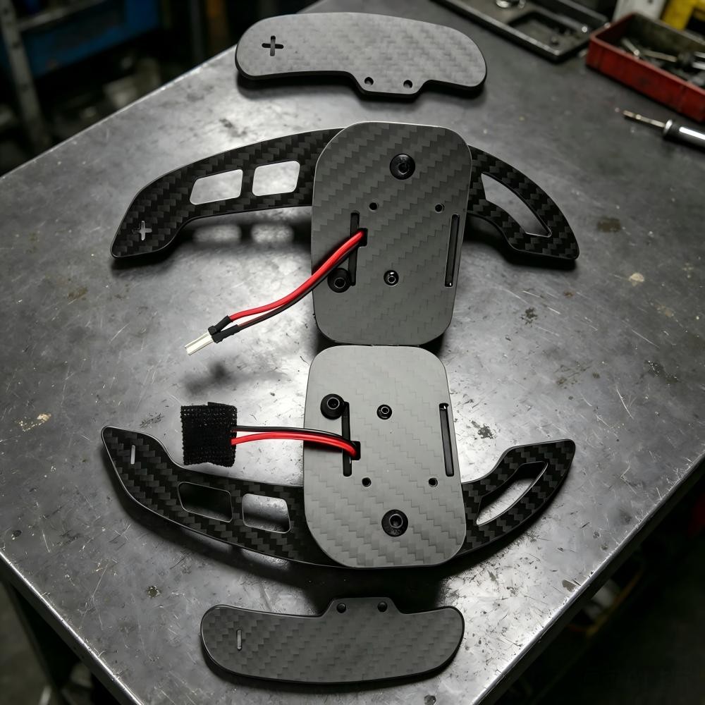 Carbon Fiber Steering Wheel with Magnetic Paddle Shifters For Corvette C6 07-13