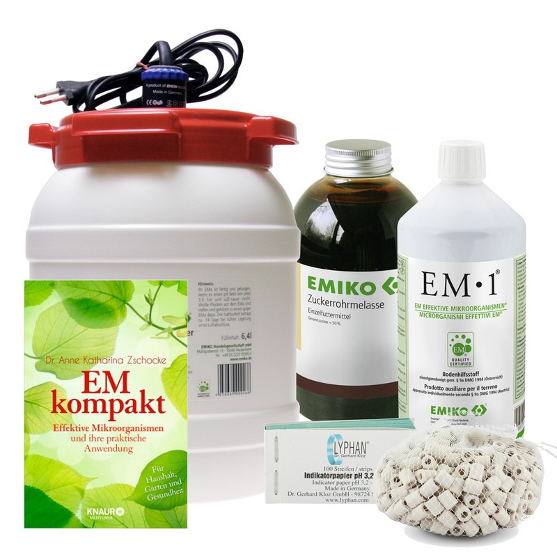 Ema Fermenter Set, Em1, Melasse, Keramik Pipes, Effektive Mikroorganismen
