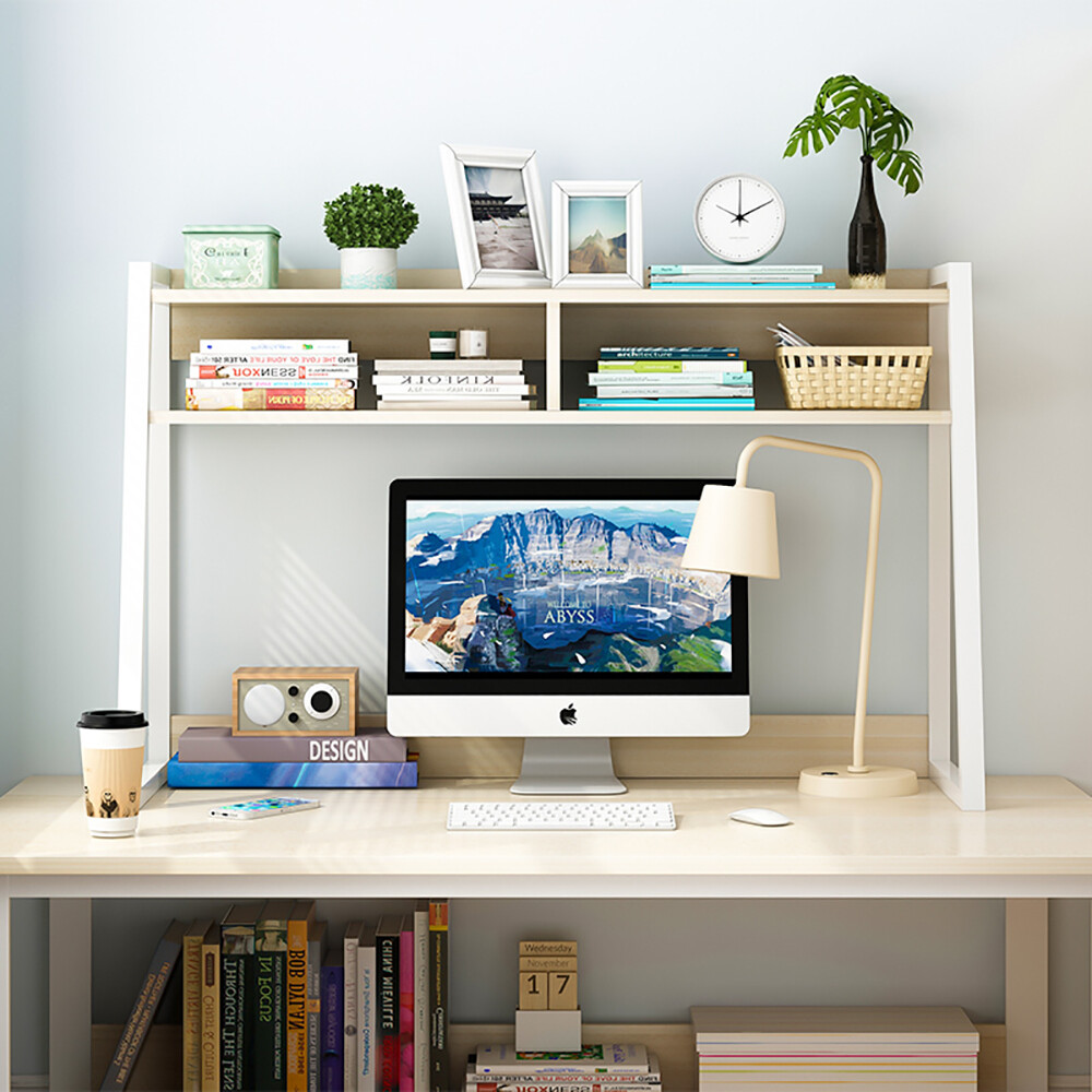Hutch Desk Tabletop Shelf Organizer Unit Home Office Furniture Desks Storage eBay