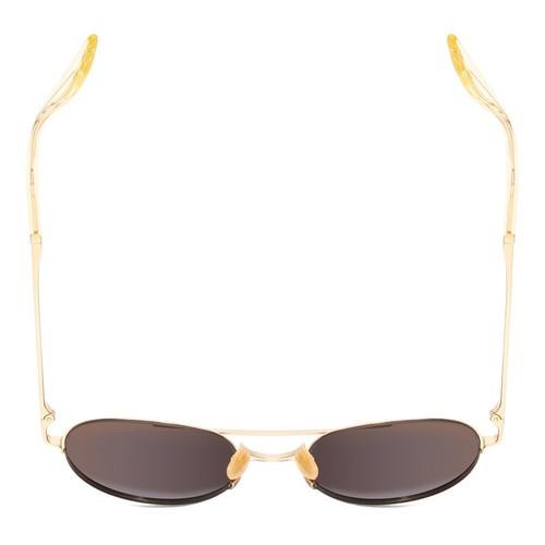 Pre-owned Gucci Gg0984s-002 Unisex Pilot Designer Sunglasses In Gold & Yellow/brown 53mm In Multicolor