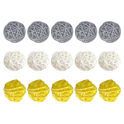 15 Pcs Rattan Balls Creative DIY Crafts DIY Weave Rattan Balls