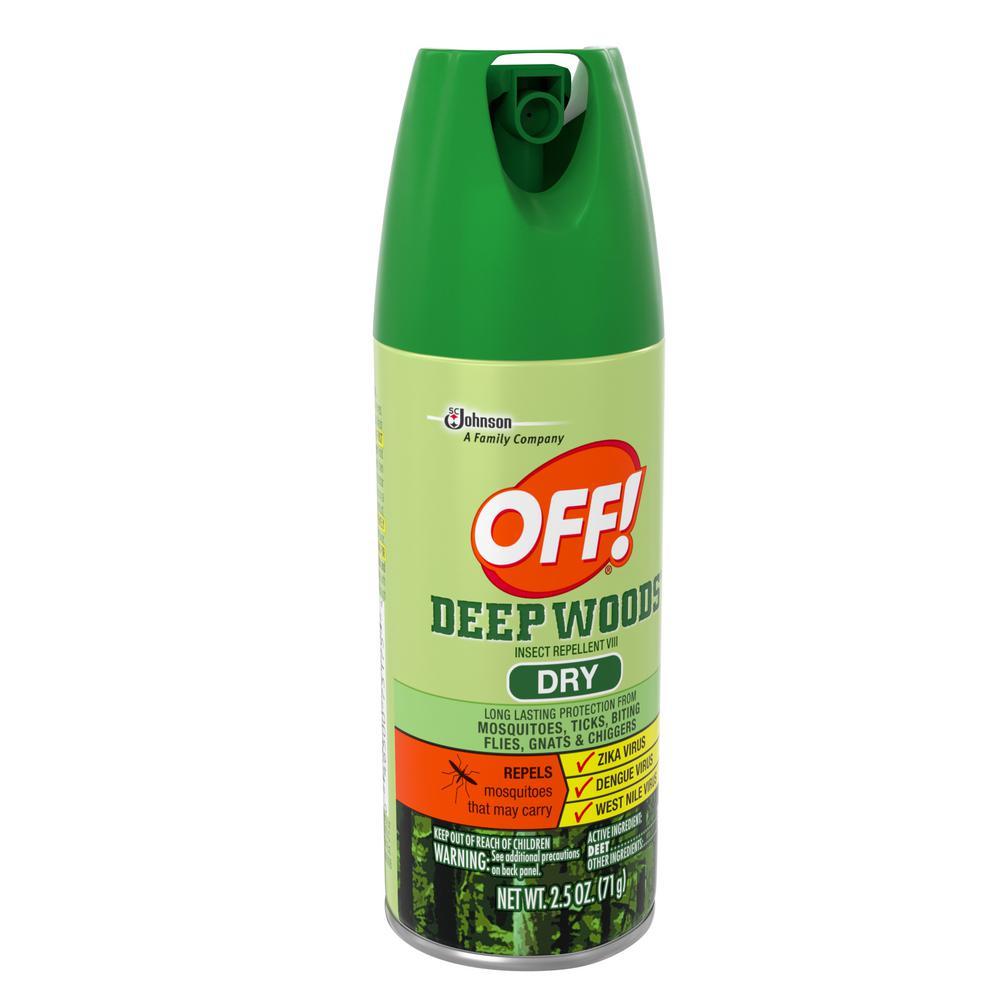 OFF! Deep Woods Dry Aerosol, 2.5 Ounce Convenient Travel Size