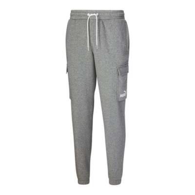 

Puma Power Drawstring Cargo Брюки Мужские Серые Повседневные 84610503, Grey, Puma Power Drawstring Cargo Pants