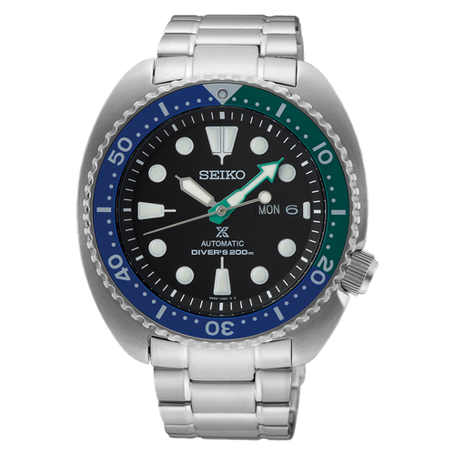 Pre-owned Seiko 5 Sports Srpj35k1 Prospex Turtle Special Edition Tropical Lagoon Automatic