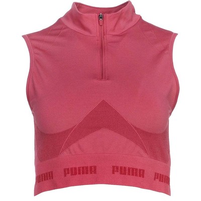

Укороченный топ Puma Evostripe Evoknit Half Zip Womens Size  Casual 534429-02, Розовый