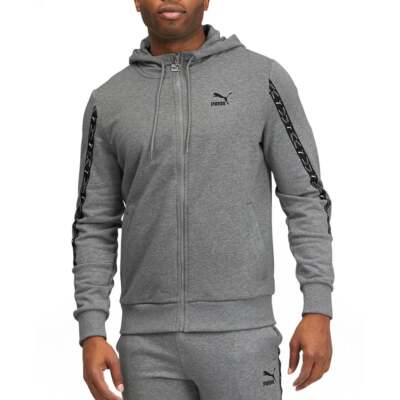 

Puma Elevate Full Zip Hoodie Мужская серая повседневная верхняя одежда 531071-03, Grey