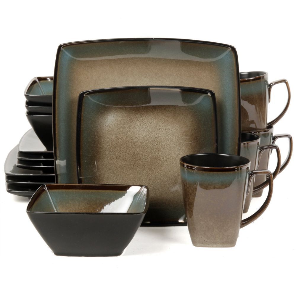 Vajilla Gibson Holiday Brown & serveware