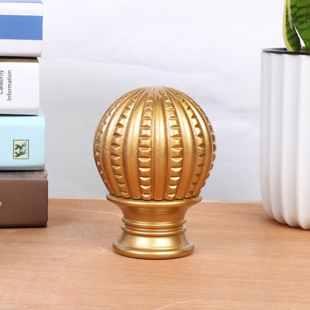 12pcs Curtain Rod Finials Ball Shape Window Curtain Head End For