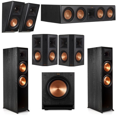 Klipsch 5.1.2 Ebony System with 2 RP8000F,1 RP504C,2 RP502S,2 RP500SA,1 SPL-100