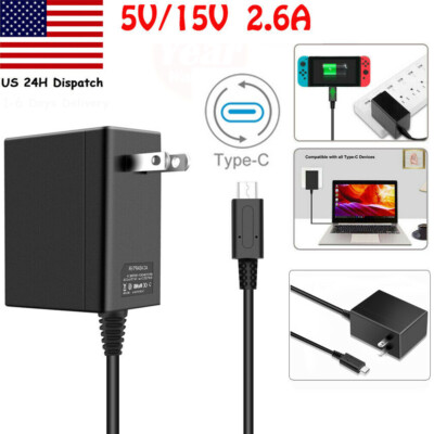For Nintendo Switch Charging Dock Station TV Adapter HDMI/AC Charger Power Cable