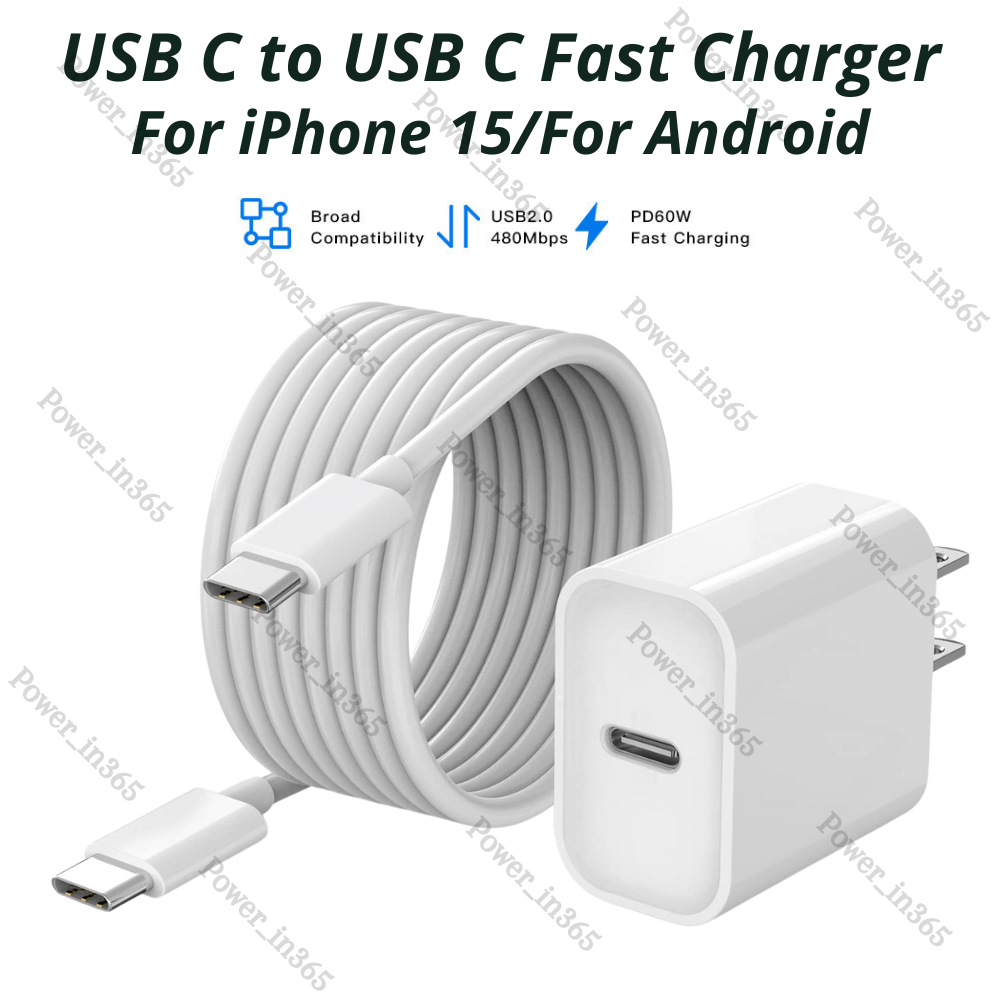 Block Usb C Type C Fast Charger Cable For Android Iphone 15