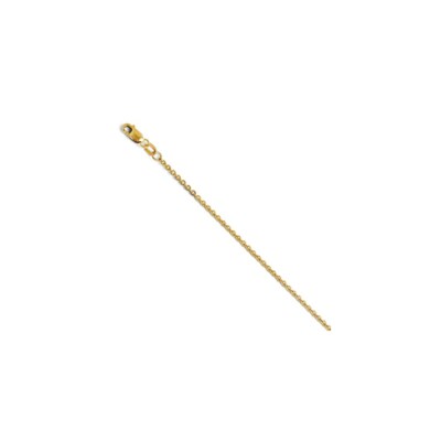 Pre-owned Superdealsforeverything Leslie's Real 14kt Yellow Gold Flat Cable Chain; 24 Inch; Lobster Clasp