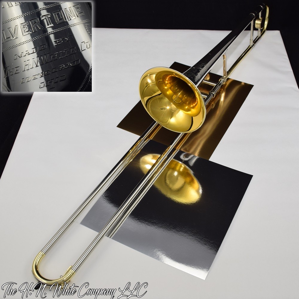 Vintage King H. N. White 2B Silver Tone Trombone Bell Not lacquered