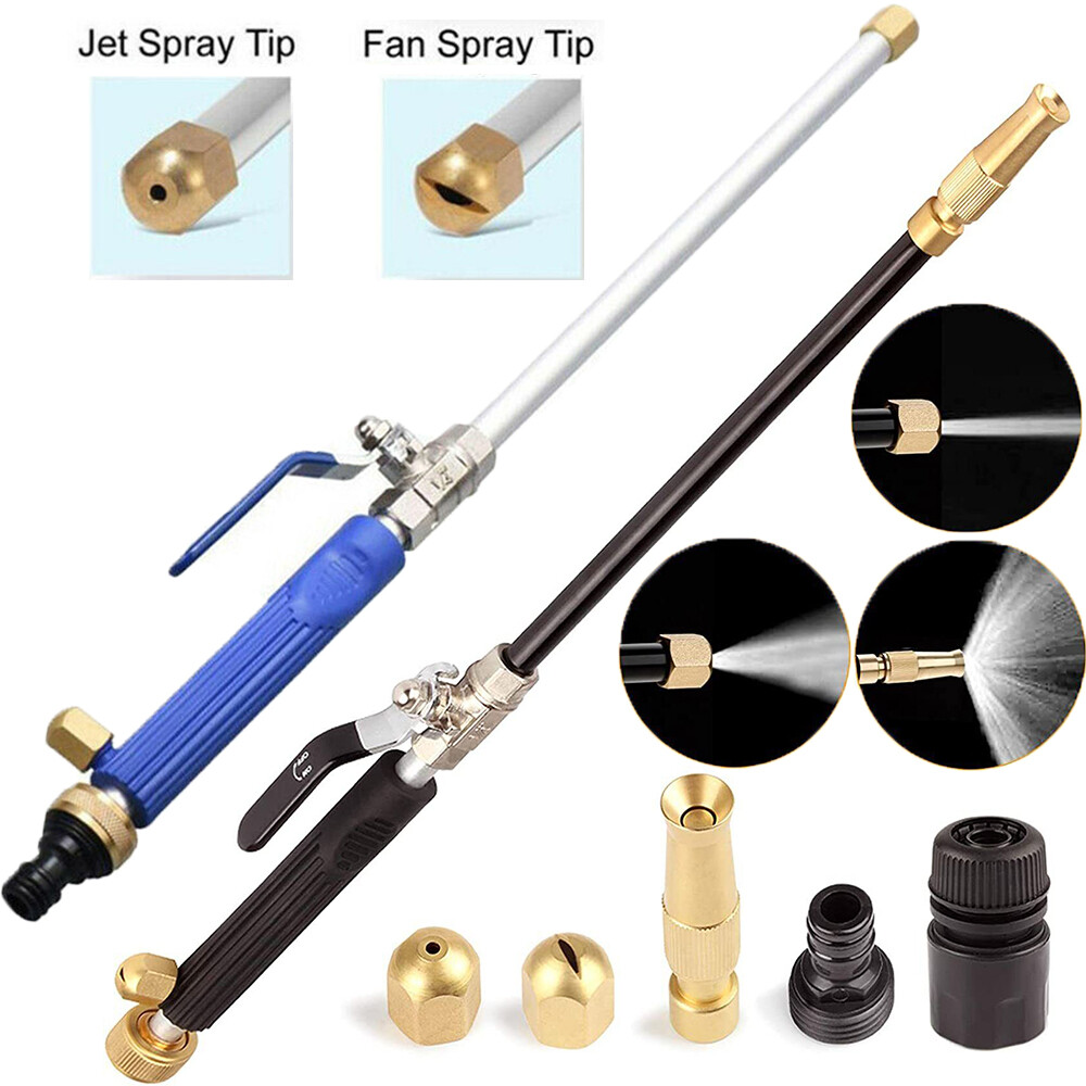 High Pressure Power Washer Water Spray Gun Nozzle Wand For Garden Hose Car Clean