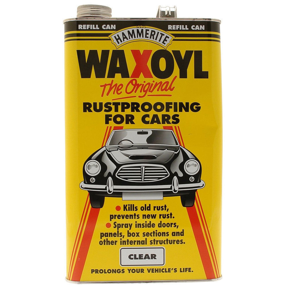 Hammerite Waxoyl Wax Oil Rustproofing Clear 5 Litre Corrosion Inhibitors