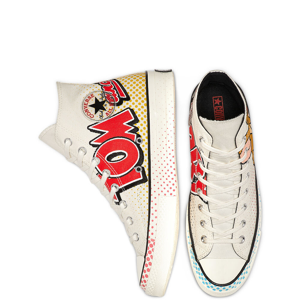 Pre-owned Converse Unisex Chuck Taylor All 70s Hi Tom And Jerry Egret/red/black