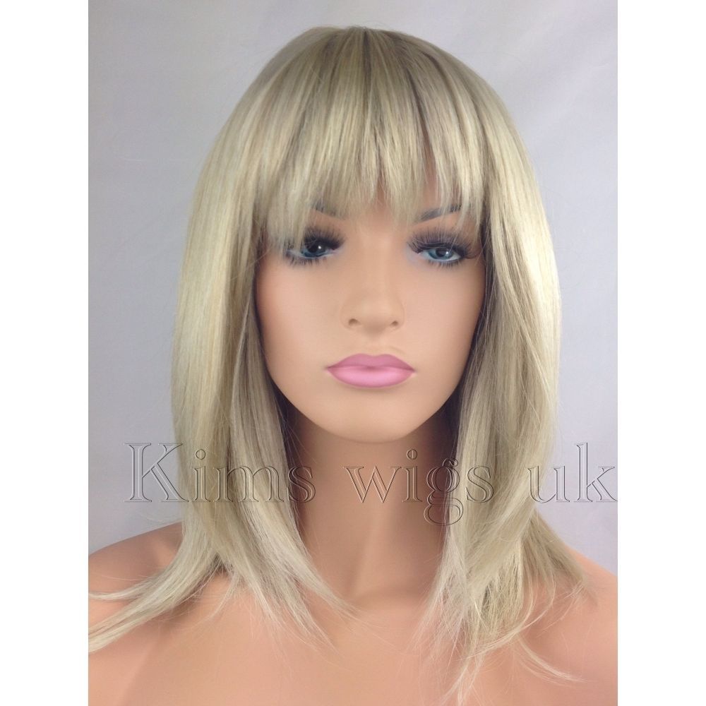 Blonde Wig Ladies Womens Short Fashion Hair Straight Curly Layered