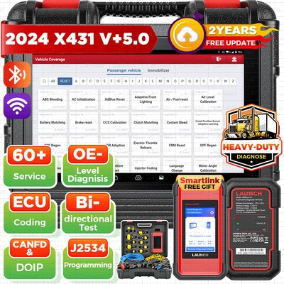 LAUNCH X431 V+ 5.0 PRO3S+ & SmartLink C HD3 Heavy Duty Truck Diagnostic Scanner