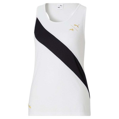 

Спортивная майка Puma Tracksmith X с круглым вырезом женская белая повседневная спортивная 5217, Белый