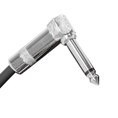 Seismic Audio - Blue 20 Foot Right Angle to Straight Guitar Instrument Cable