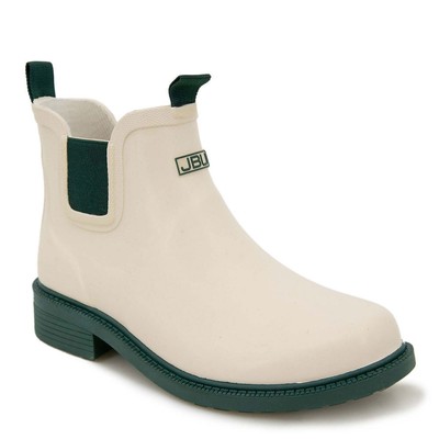 

Женские слипоны JBU By Jambu Chelsea с цветочным принтом Rainboot - кремовый/охотничий зеленый, Cream/hunter green