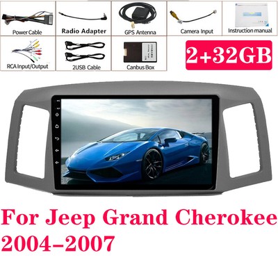 Support For Carplay Android 11 Radio GPS 32GB For Jeep Grand Cherokee 2004-2007