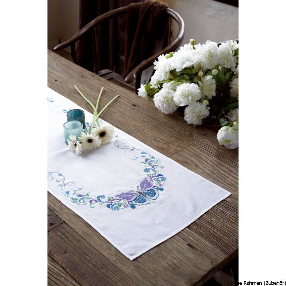 Vervaco twin table runner stitch kit 