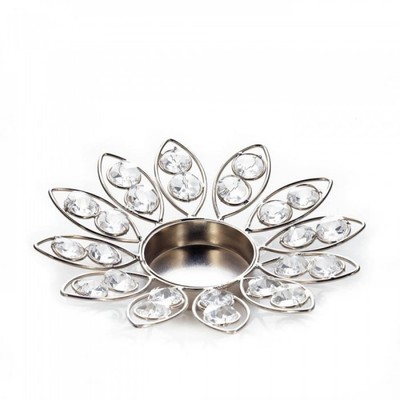 Crystal Flower Candle Holder