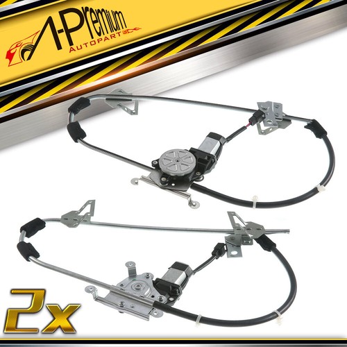 2x Front Side Power Window Regulator w/Motor for Jeep XJ Cherokee
