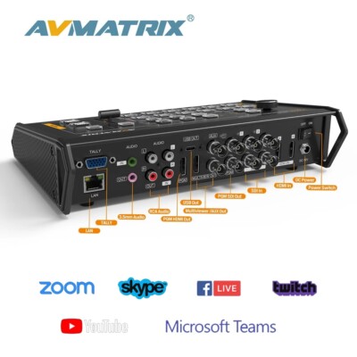 Avmatrix VS0601U 6 Channel SDI-HDMI USB Type-C Video Switcher fr Live Streaming 