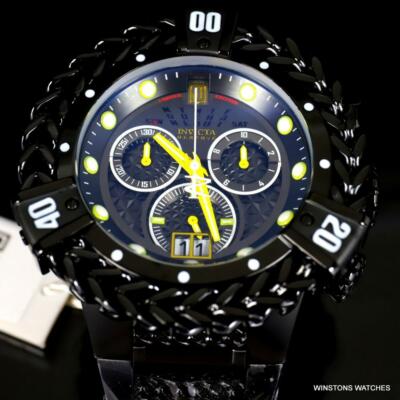 INVICTA INVICTA JT HERCULES BOLT RESERVE BLACK STEEL SWISS CHRONOGRAPH 56MM WATCH