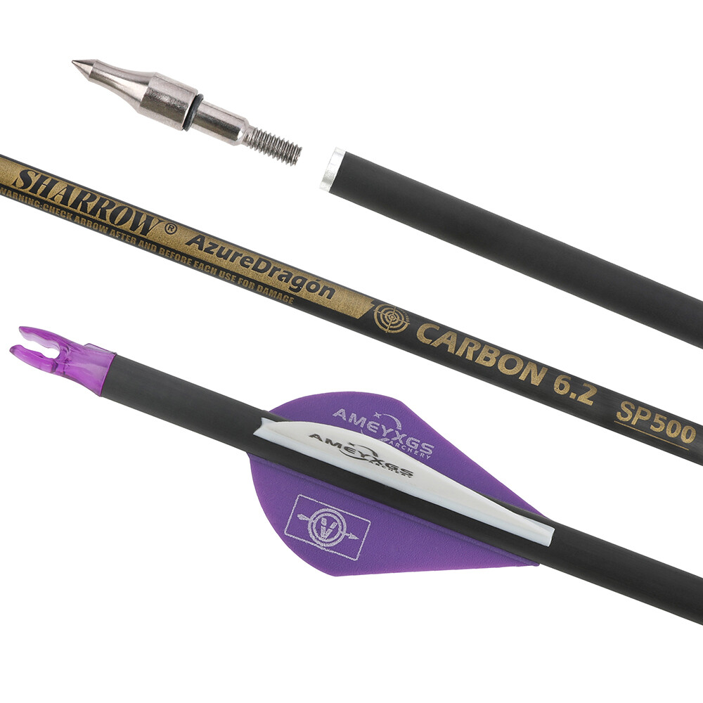 30" Pure Carbon Arrow SP350-600 Archery Recurve Bow Compoundbow Shooting Hunting