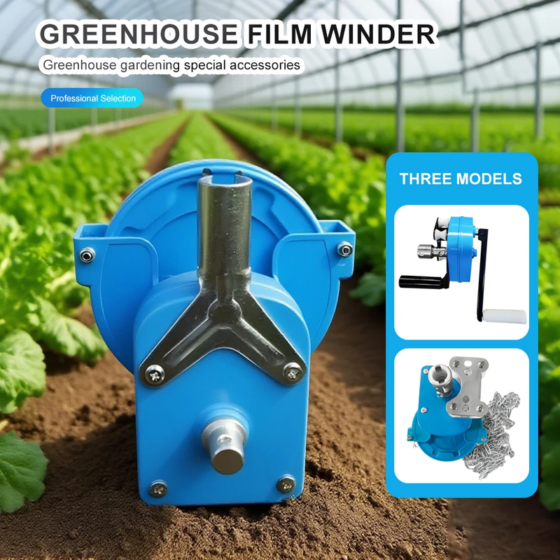 Manual Film Roller Agricultural Greenhouse Film Winding Machine Durable Rust Pre