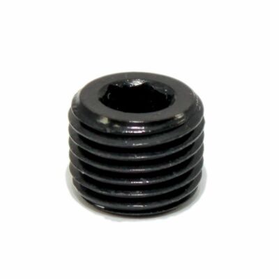493205-BL Fragola 1/2'' NPT Pipe Plug Allen Head Fitting Aluminum Black