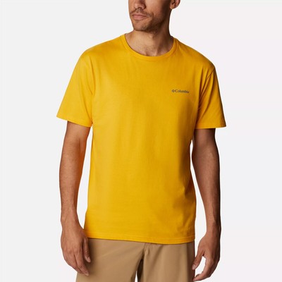 

Футболка мужская Columbia Logo Lifestyle желтая, Желтый, Columbia Logo Lifestyle T-Shirt