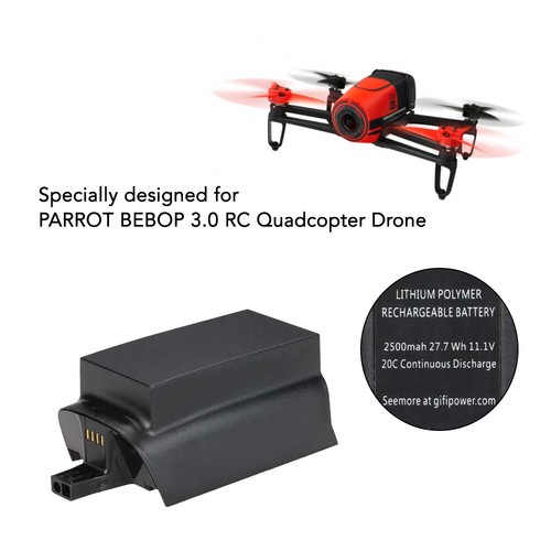 MaximalPower 2 PC Rechargeable Battery for Parrot Bebop 3.0 2500mAh 11.1V Li-Po