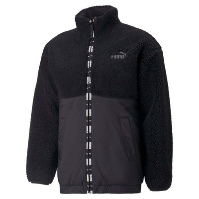 

Puma Sherpa Full Zip Jacket Мужская черная повседневная спортивная верхняя одежда 84935301, Черный, Puma Sherpa Full Zip Jacket
