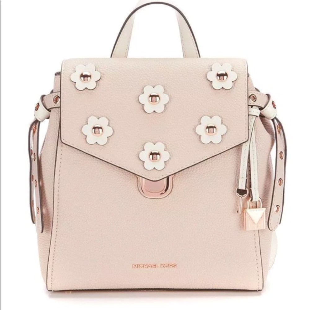 light pink small backpack