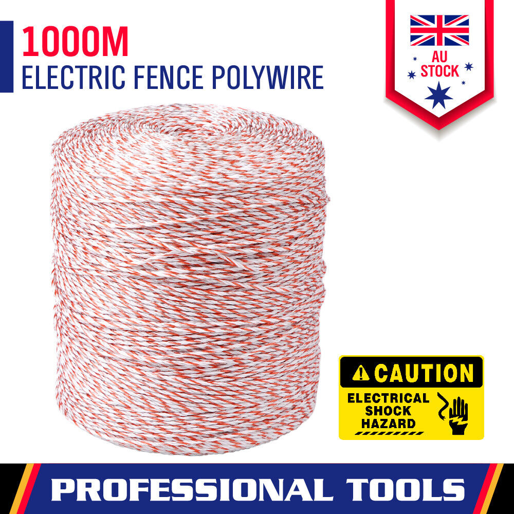 Electric Fence Polywire 6 Strand Stainless Steel 200M Poly Wire For