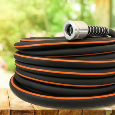 Flextreme Pro 5/8 In X 100 Ft Performance Rubber Garden Hose Flexible Outdoor