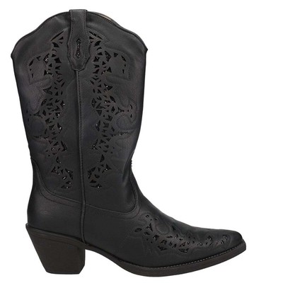 

Женские черные ковбойские сапоги Roper Alisa Snip Toe Cowboy в стиле вестерн 09-021-1556-0772, Черный, Roper Alisa Snip Toe Cowboy