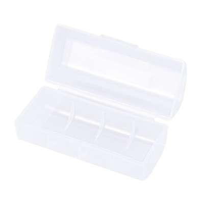 2 Pcs Battery Organizer with Cover Compact Storage Solution
