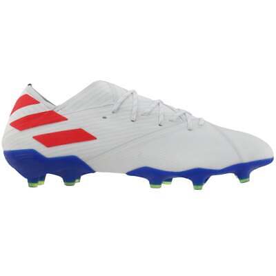 

Мужские футбольные бутсы Adidas Nemeziz Messi 19.1 с твердым покрытием, размер 12 D, кроссовки Athl, Белый, adidas Nemeziz Messi 19.1 Firm Ground Soccer Cleats