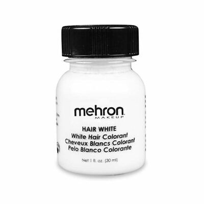 Mehron Hair White & Hair Silver Temporary Hair Color for Halloween/Cosplay/SFX