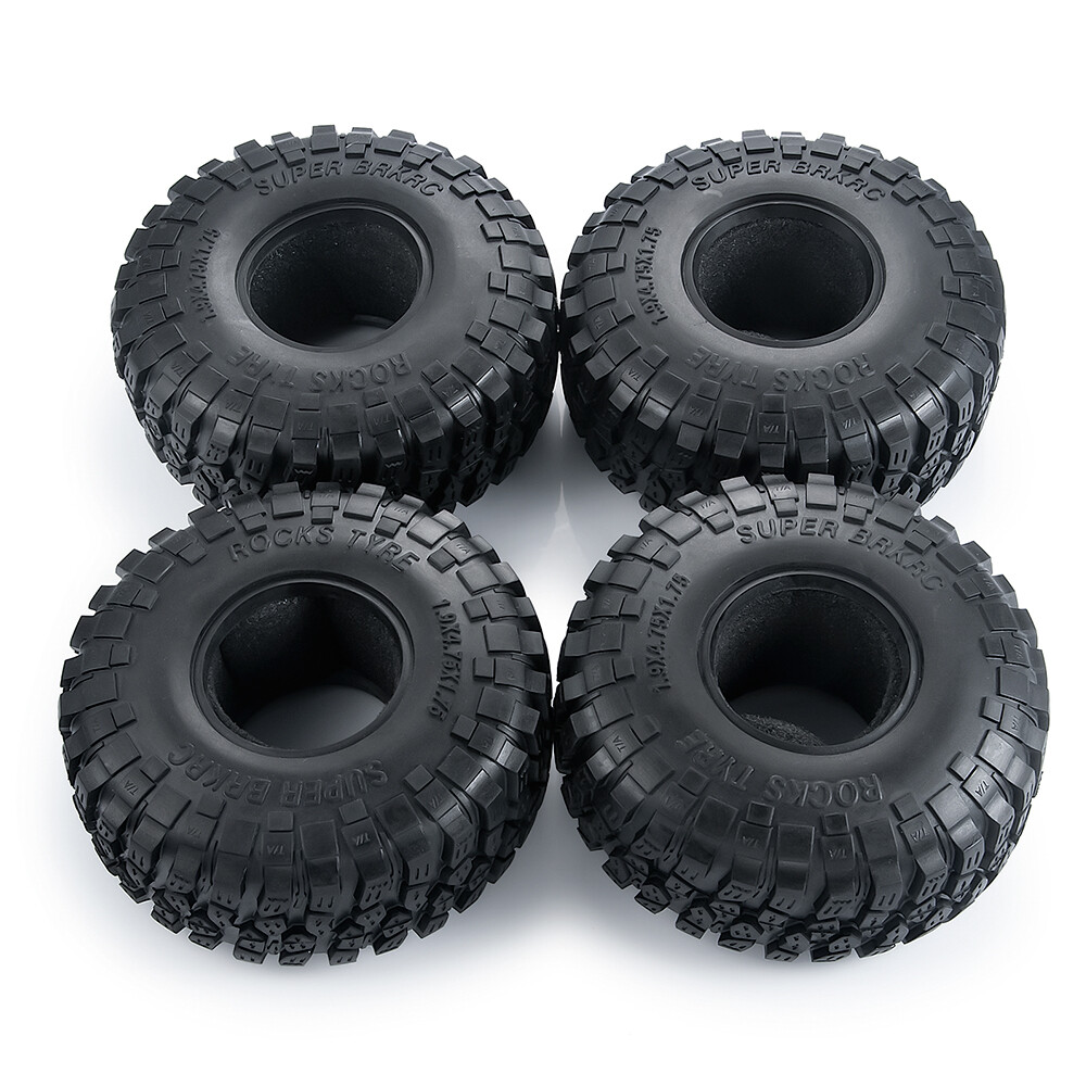 120mm 1.9'' Rubber Tyre Tire Upgrade for RC 1/10 SCX10 90046