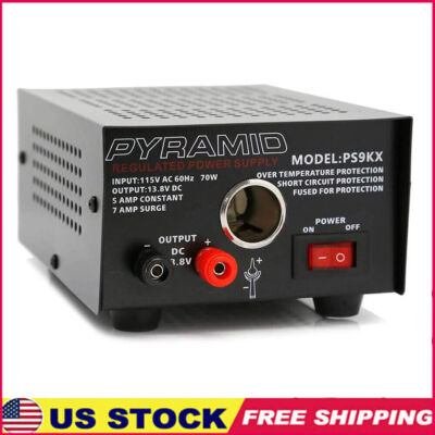 Compact Bench Power Supply-5 Amp Linear Regulated Home Lab Benchtop Converter