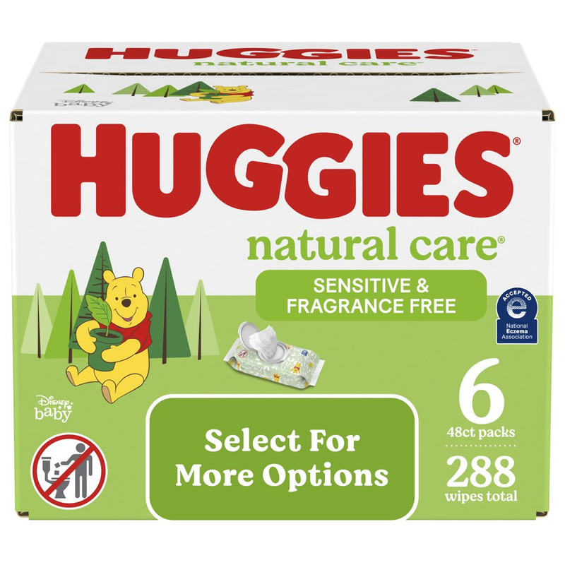 Huggies Baby Wipes - Natural Care Sensitive - (Select for More Options)