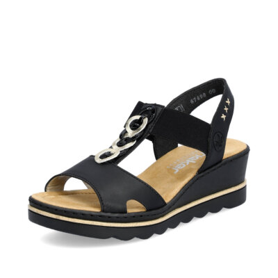 Rieker Women's Sandal Sandals Shoes Black 67498