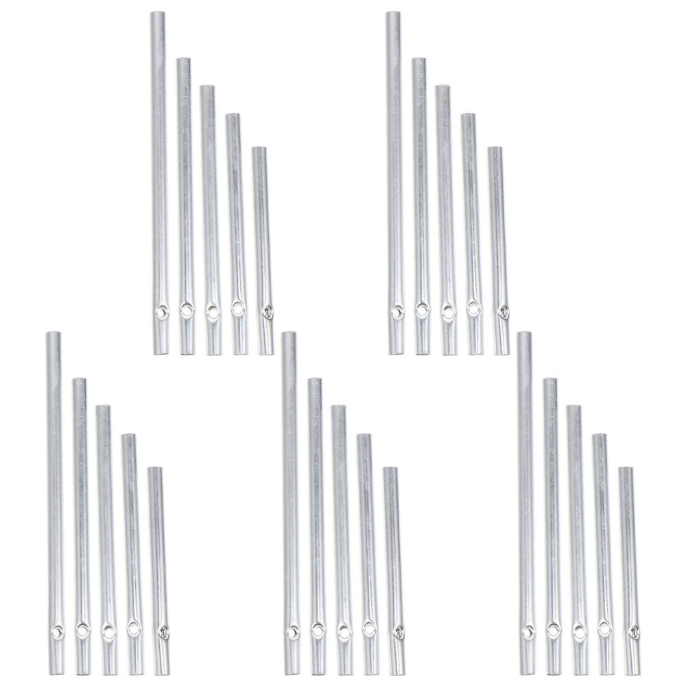 5 Sets Of 25pcs Wind Chime Tubes Wind Chime Parts Hanging